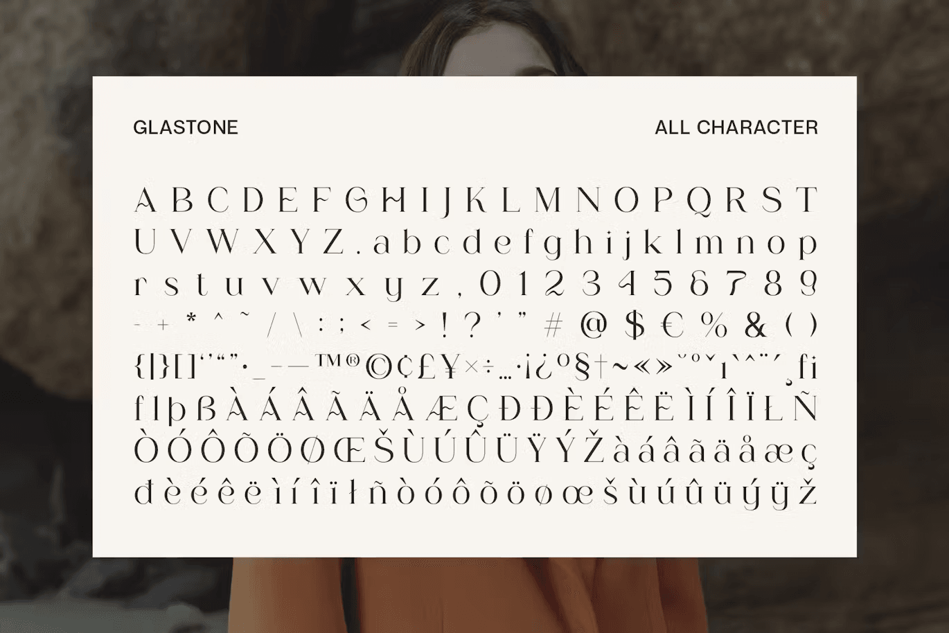 Glastone - Modern Serif Typeface by craftsupplyco