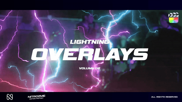 Lightning Overlays Vol. 02 for Final Cut Pro X by nitrozme

