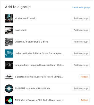 SoundCloud Groups