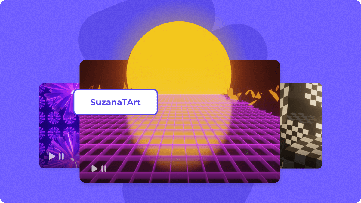 Purple background with a range of assets from SuzanaTArt in the foreground.