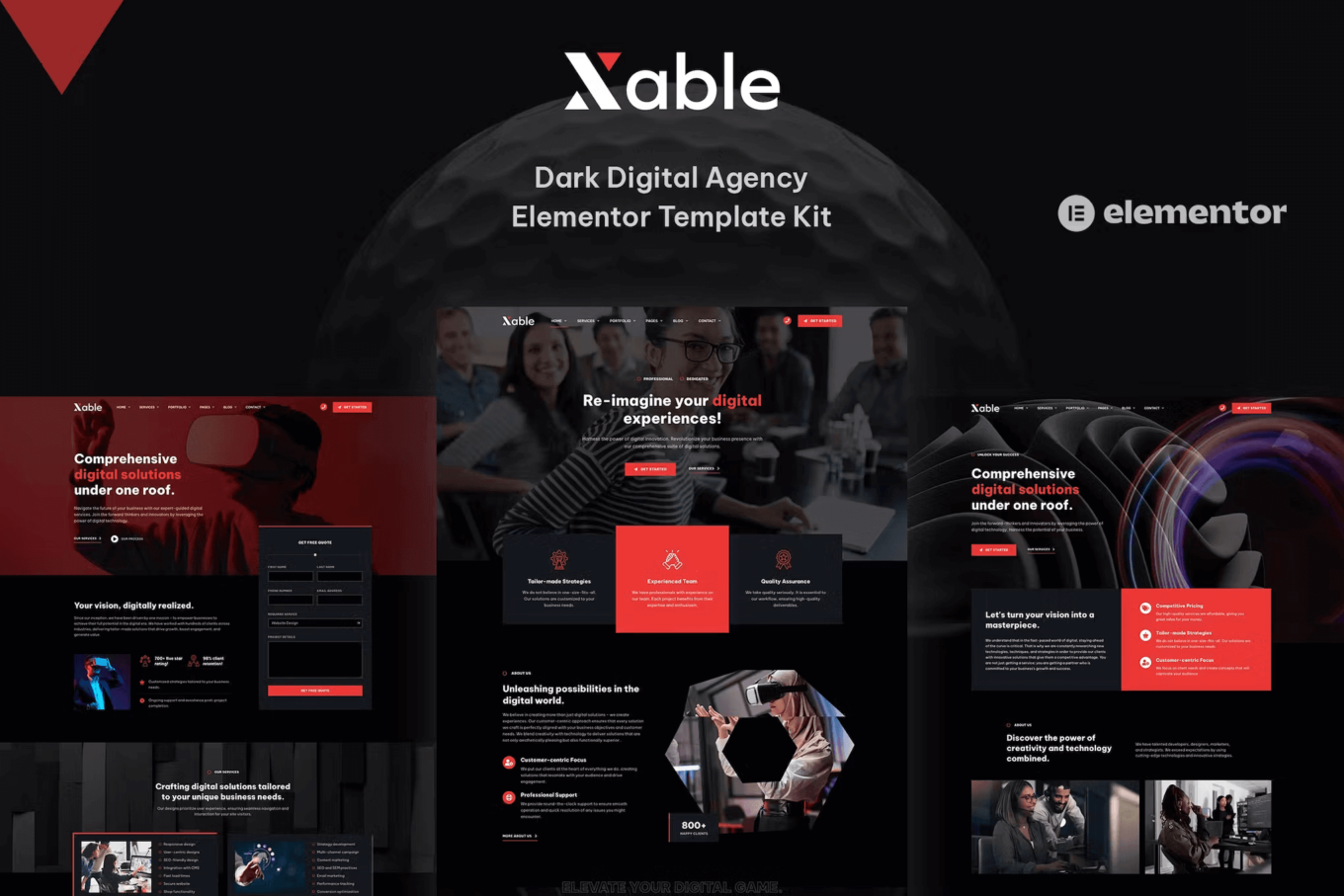 Most popular template kit: Xable by oxaart