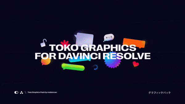 Most popular video template: Graphics Pack for Davinci Resolve by motioncan