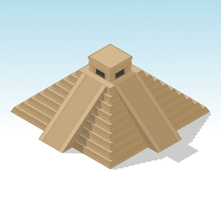 Mayan temple vector designed by Kezz Bracey