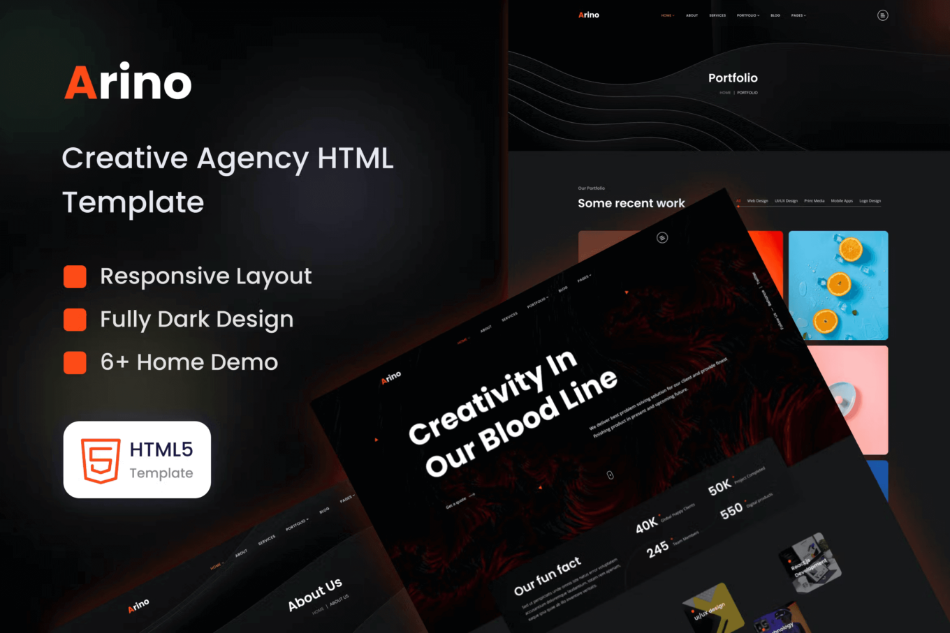 Arino - Creative Agency Template by laralink

